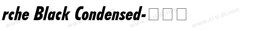 rche Black Condensed字体转换